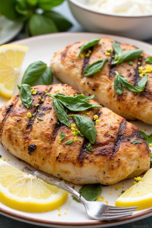 lemon basil grilled chicken recipe