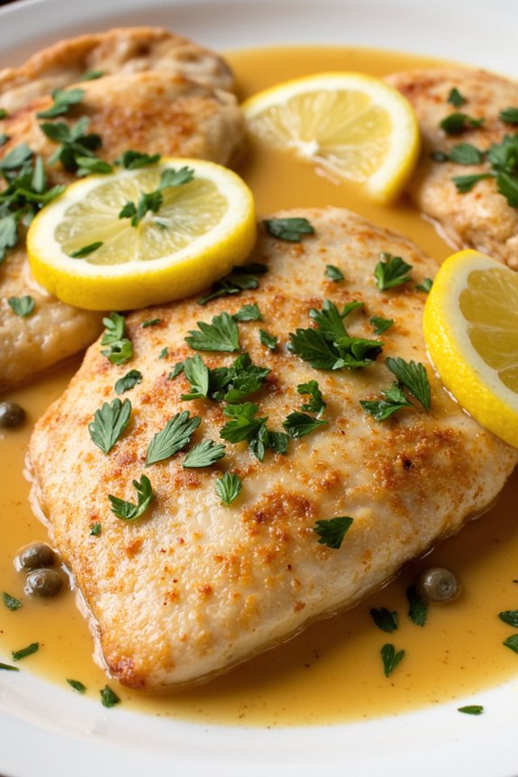 lemon butter chicken dish