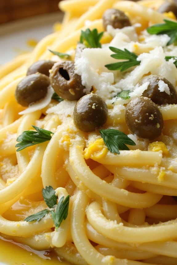 lemon capers pasta delight