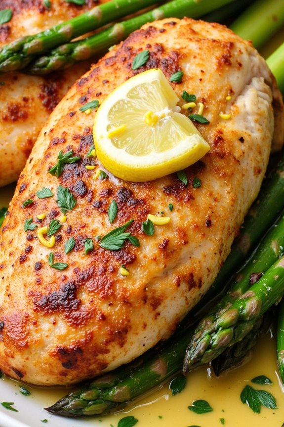 lemon chicken with asparagus