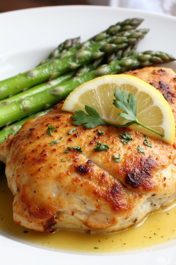lemon chicken with asparagus