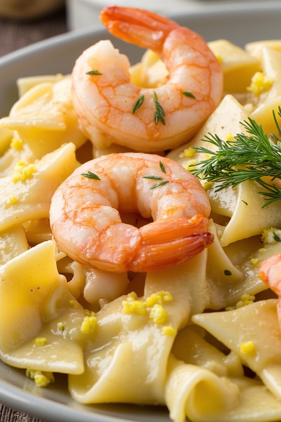 lemon dill shrimp pasta
