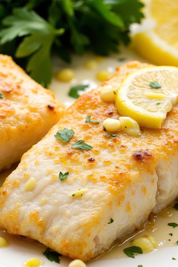lemon garlic baked cod