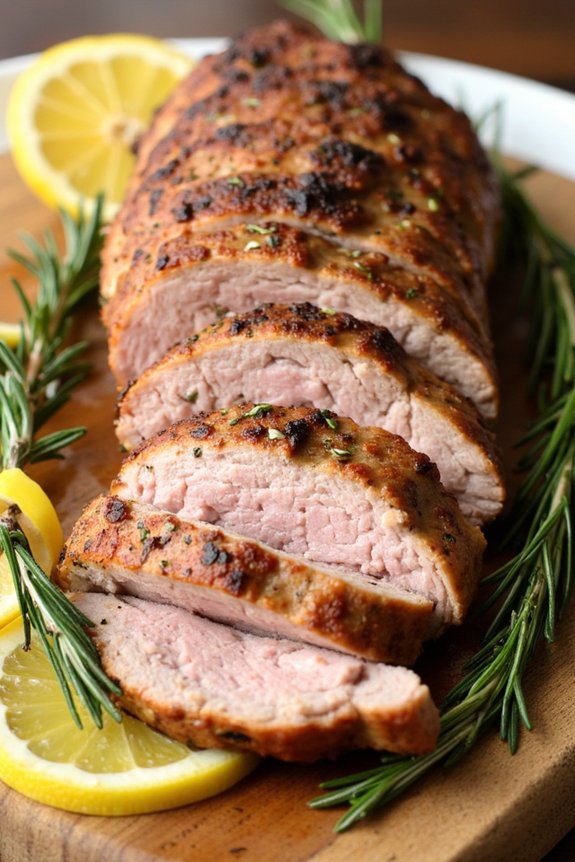 lemon herb marinated pork