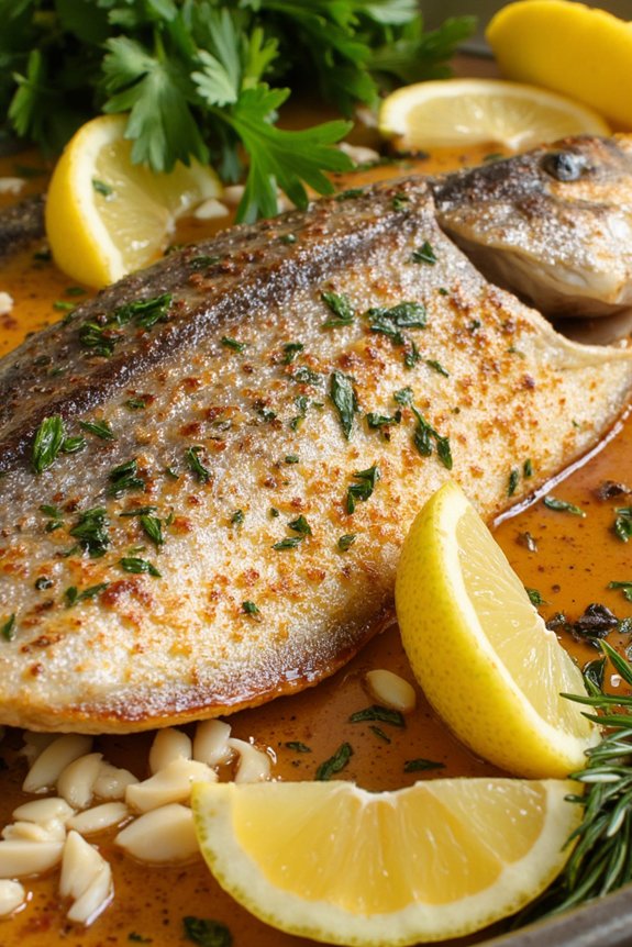 lemon herb roasted branzino
