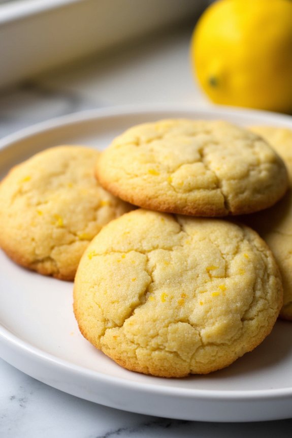 lemon infused crunchy cookie delight
