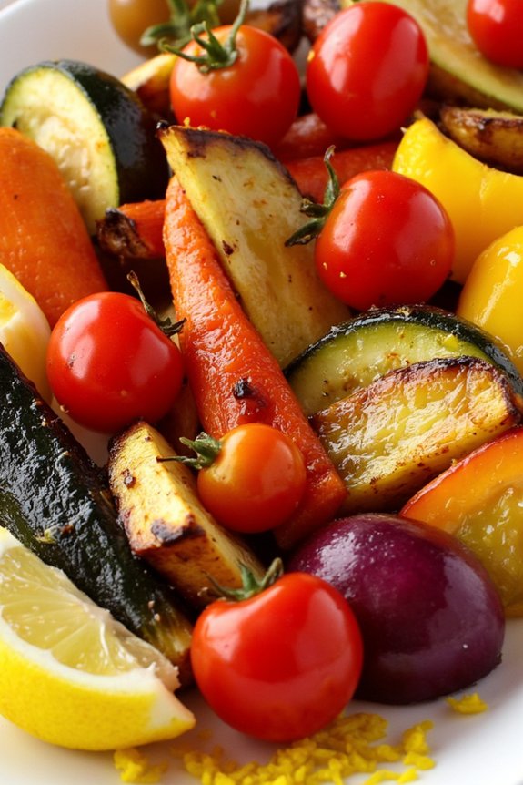 lemon infused roasted vegetable medley