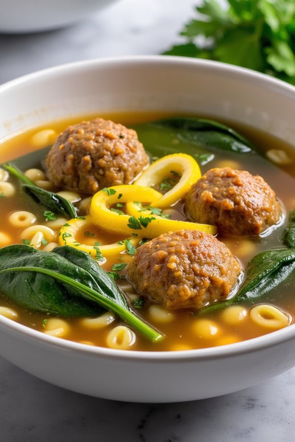 lemon meatball soup recipe