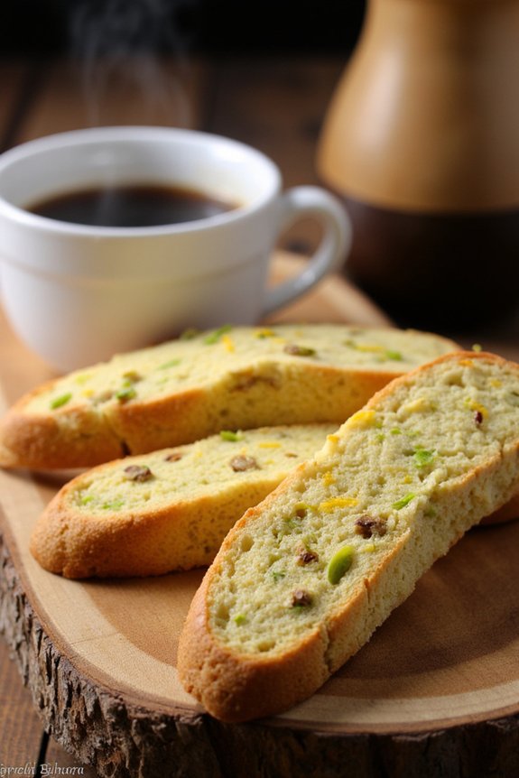 lemon pistachio biscotti recipe