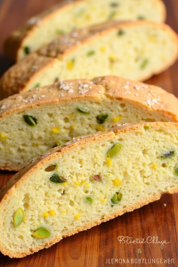 lemon pistachio biscotti recipe