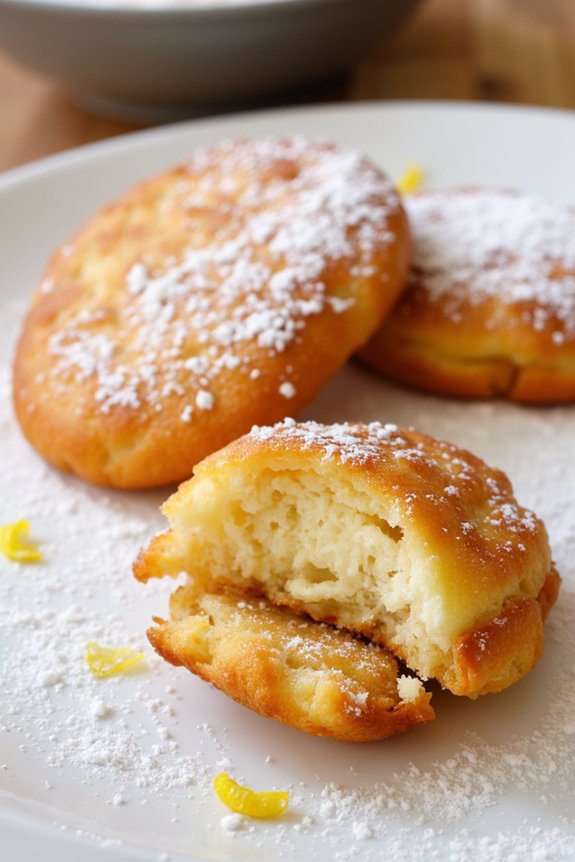 lemon ricotta fritters recipe