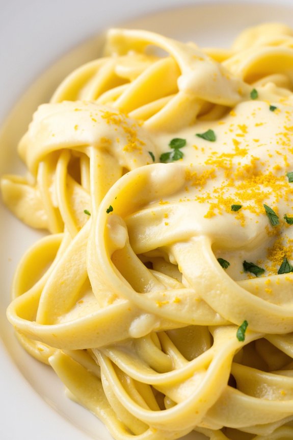 lemon saffron cream sauce