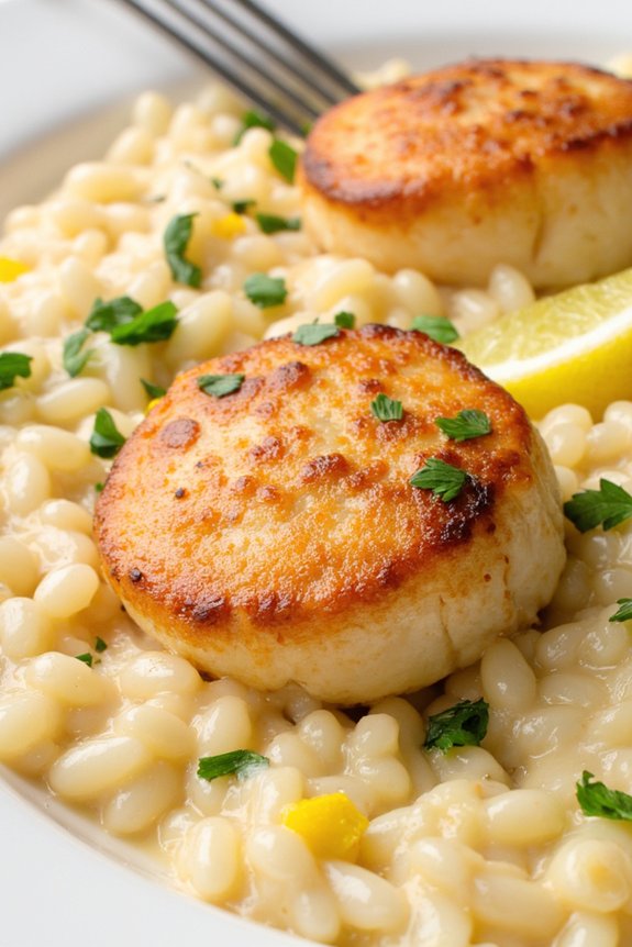 lemon scallop risotto recipe