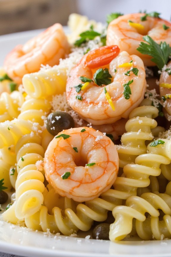 lemon shrimp pasta delight