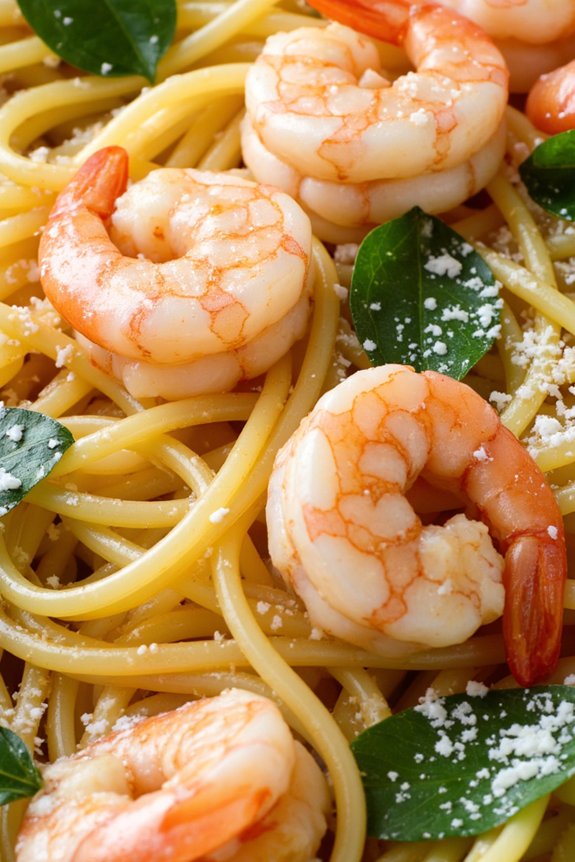 lemon shrimp pasta delight