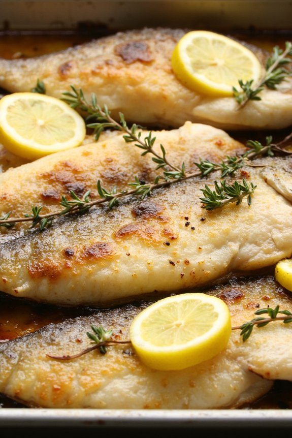 lemon thyme roasted sea bass