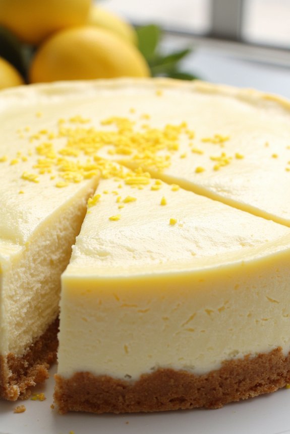 lemon zest ricotta cheesecake