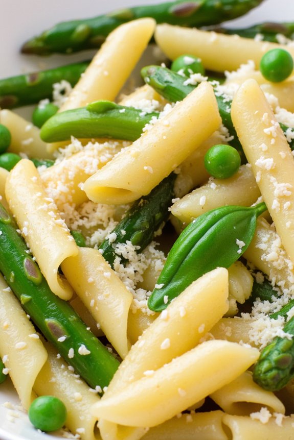 lemon ziti with asparagus