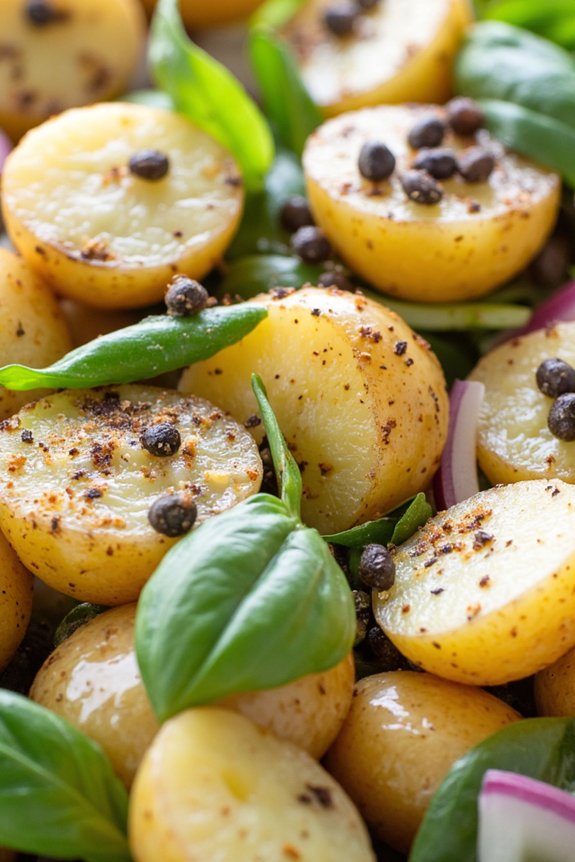 lemony basil potato salad