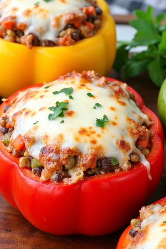 lentil stuffed bell peppers recipe
