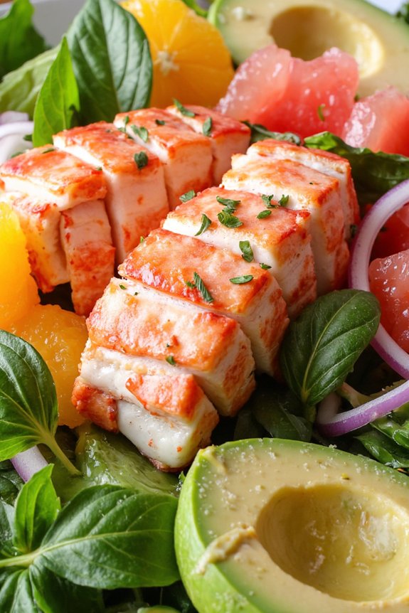 lobster citrus salad delight