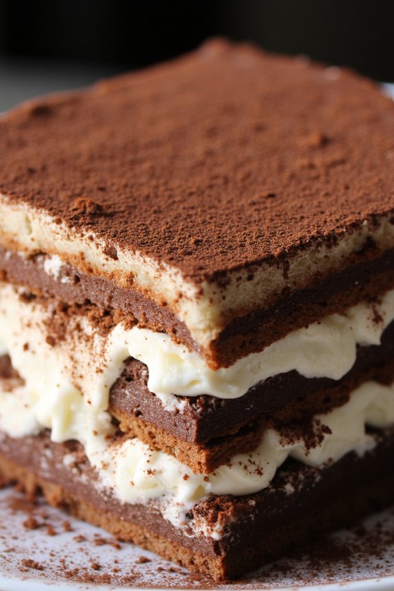 luxurious chocolate coffee dessert