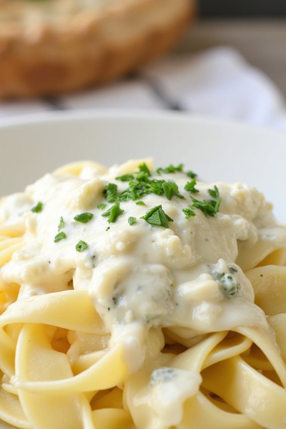 luxurious creamy cheese sauce