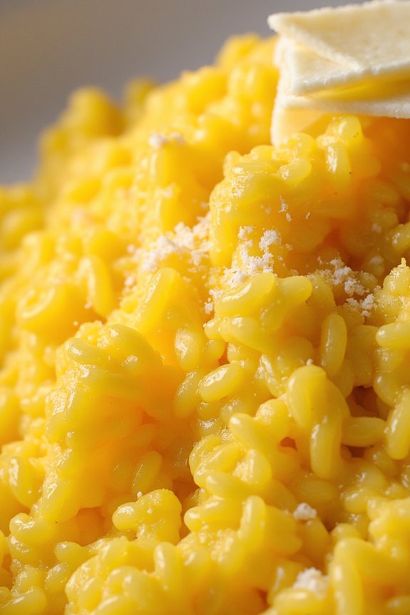 luxurious creamy saffron risotto