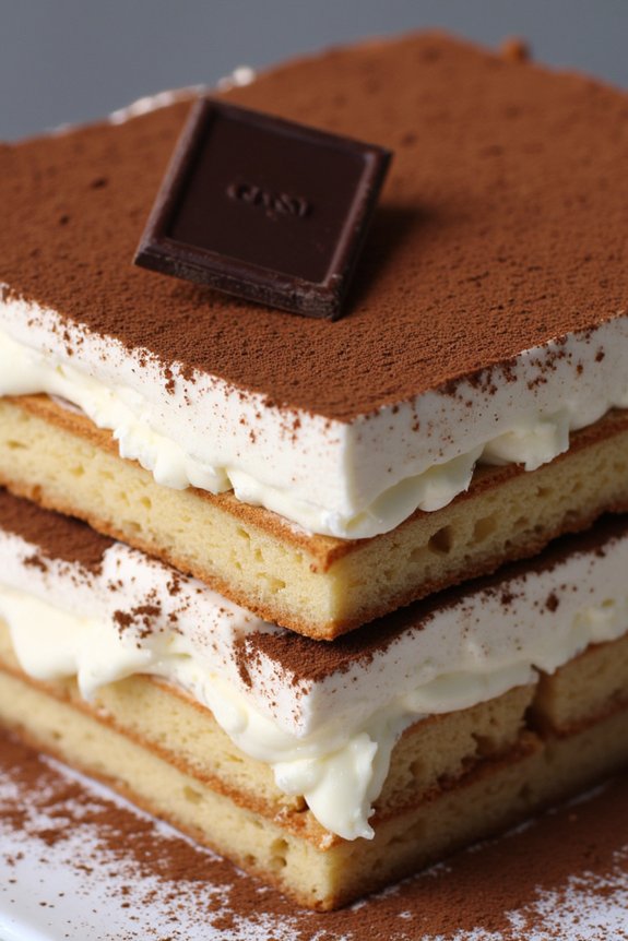 luxurious italian coffee dessert