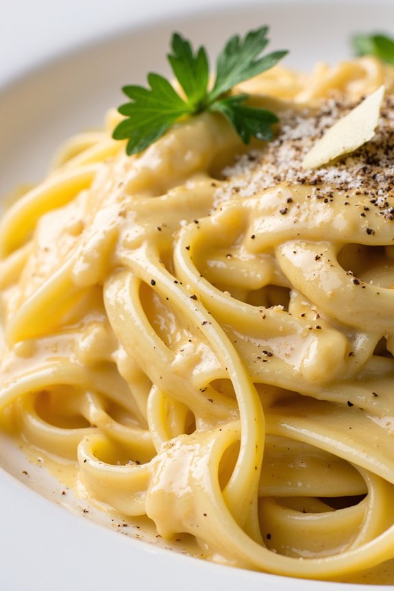 luxurious truffle alfredo delight