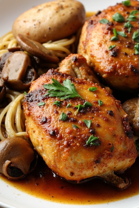 marsala braised chicken thighs recipe