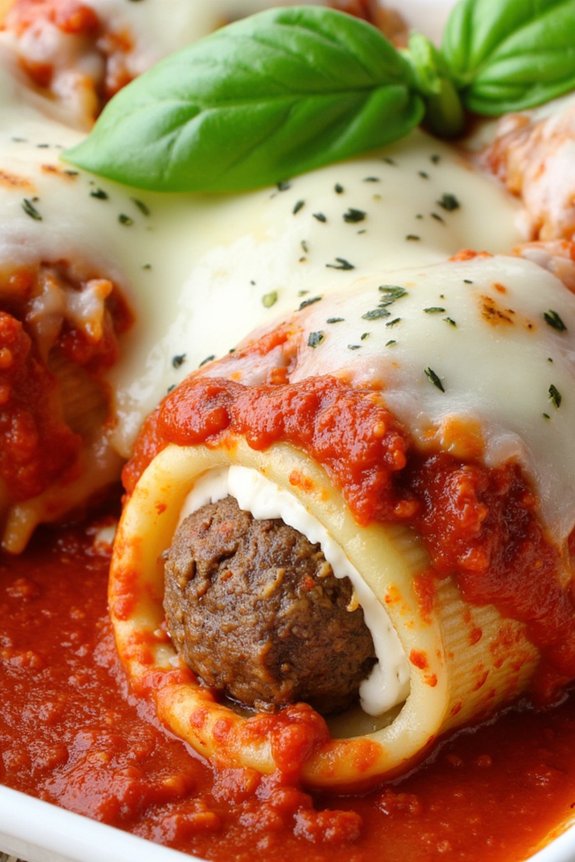 meatball stuffed pasta shells