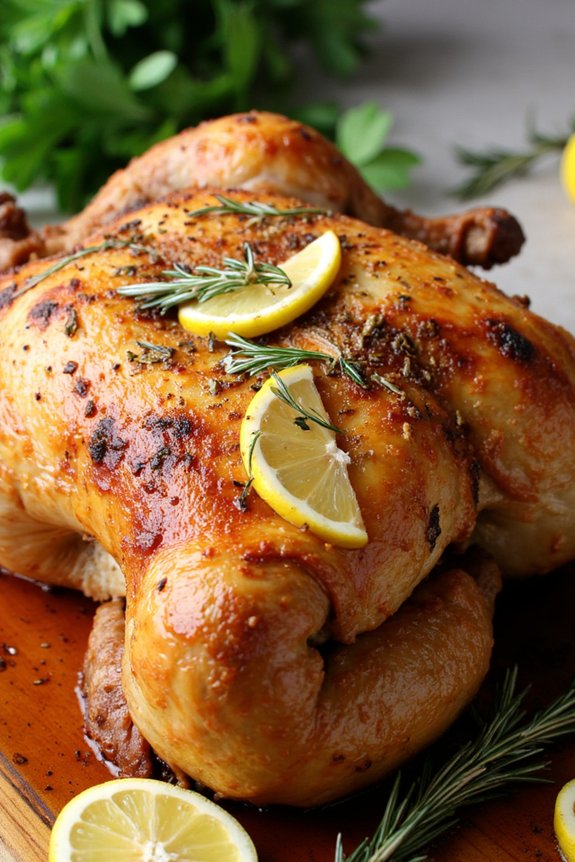 mediterranean herb infused roast chicken