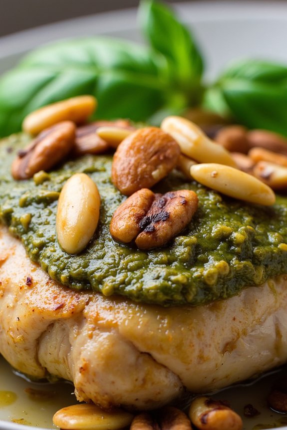 mediterranean pesto chicken delight