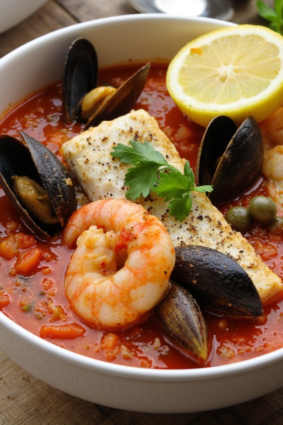 mediterranean seafood tomato stew