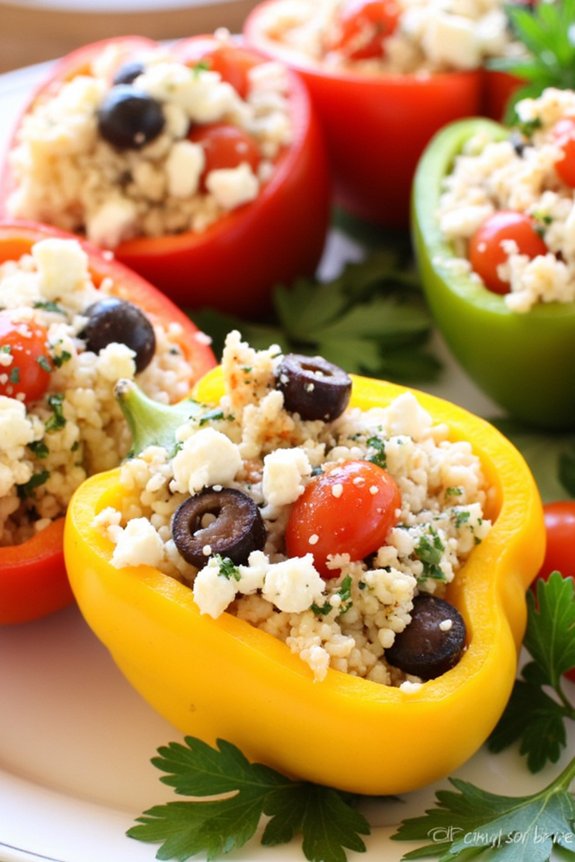 mediterranean stuffed bell peppers