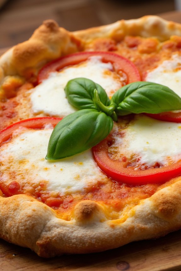 mini pizzas with fresh ingredients