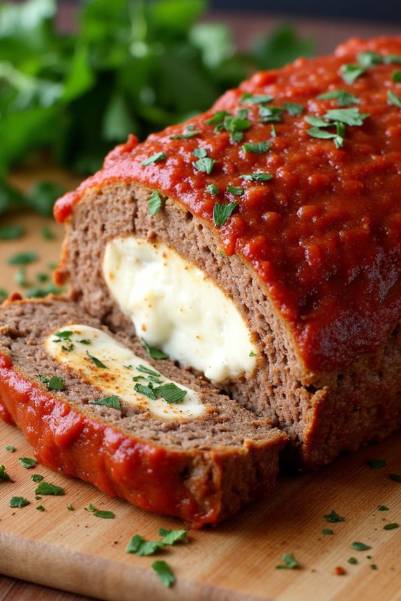 mozzarella stuffed italian meatloaf recipe