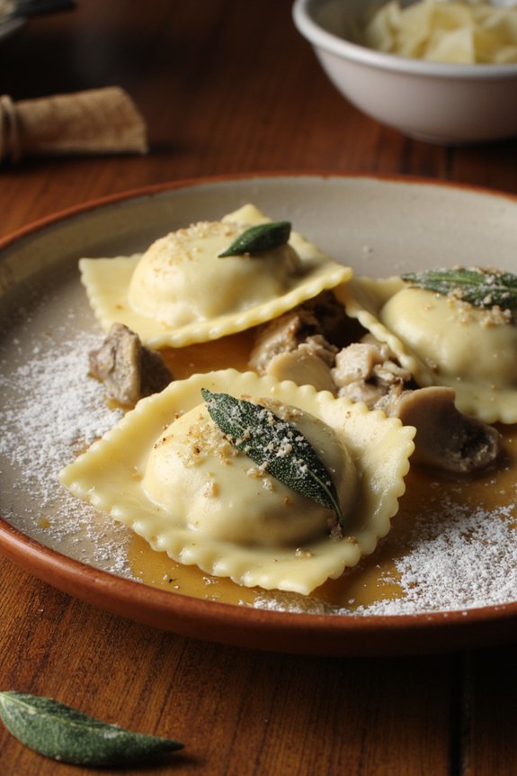 mushroom ricotta ravioli recipe