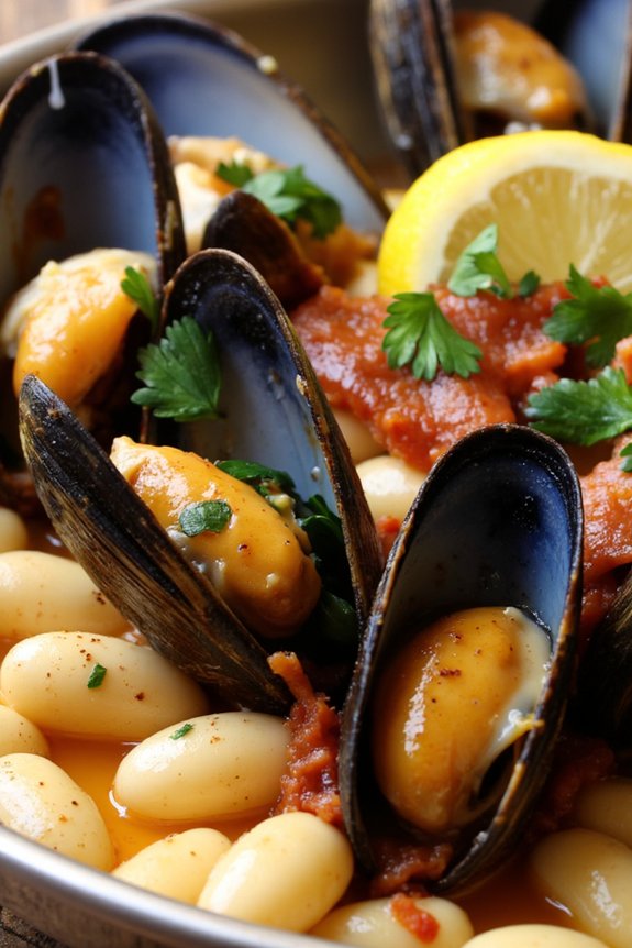 mussels with pancetta recipe