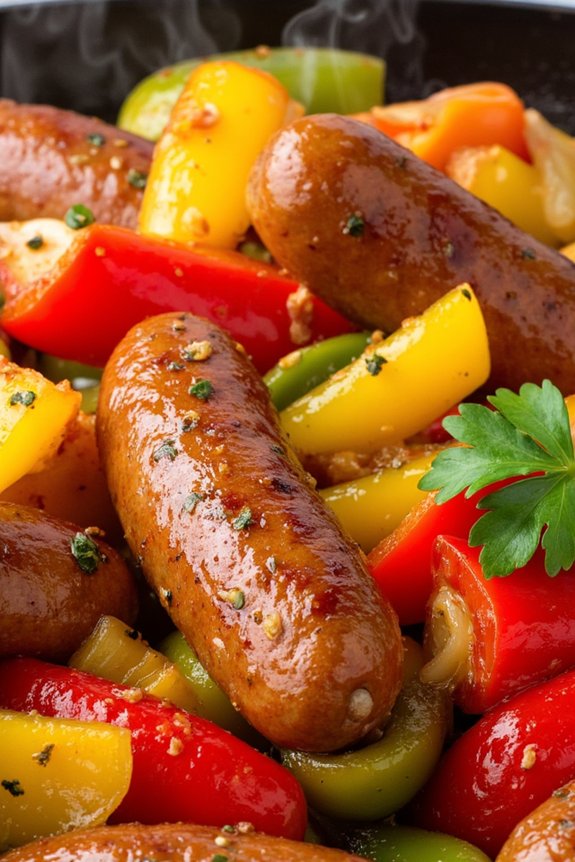 neapolitan sausages with peppers