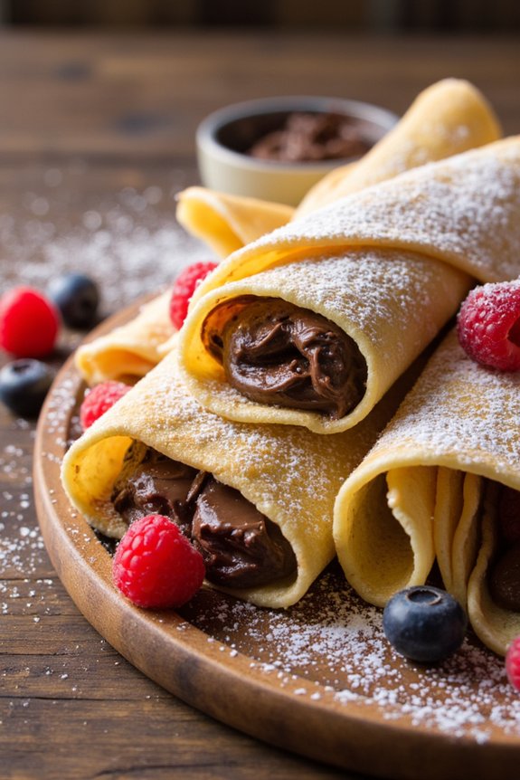 nutella stuffed crepes recipe