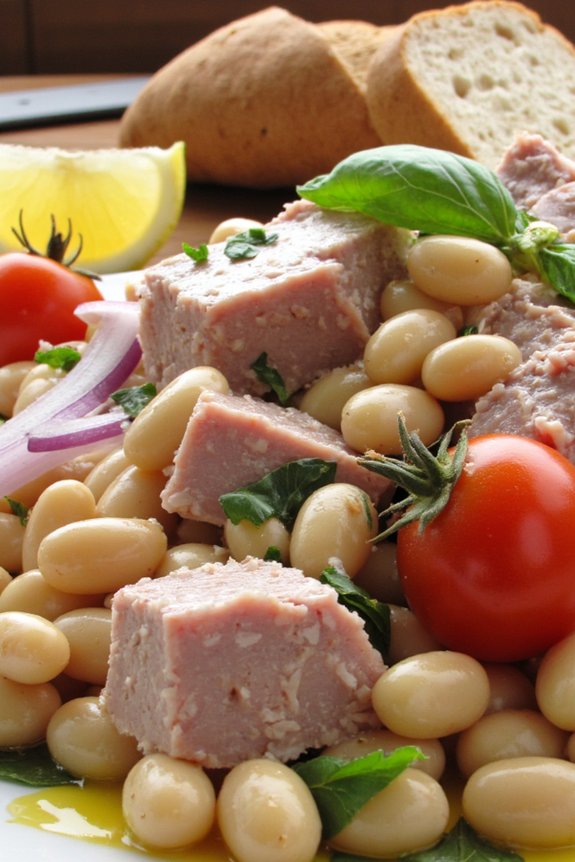 nutritious bean tuna salad