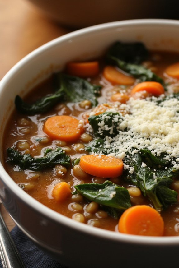 nutritious italian lentil soup