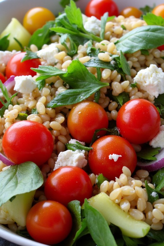 nutty farro salad delight
