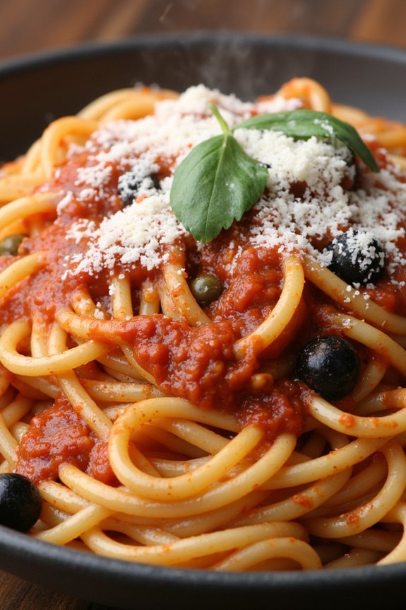 one pot puttanesca pasta delight