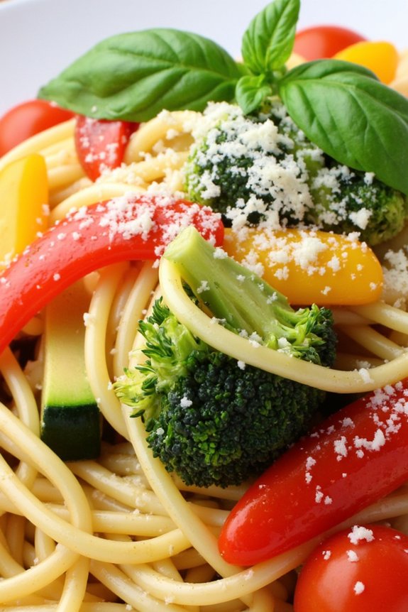 one pot vegetable pasta delight