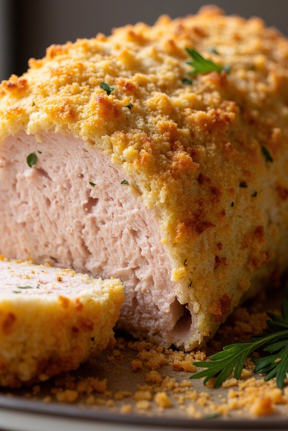 parmesan crusted pork loin delight