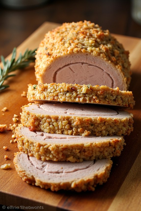 parmesan crusted pork roast recipe
