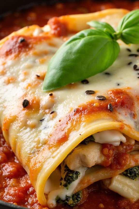 pesto chicken manicotti delight